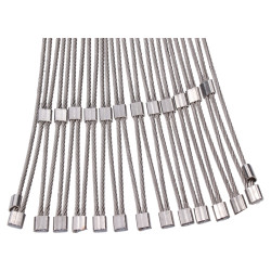 Lanková sieť, 0,8 x 10 m, oko 60 x 104 mm, o 3 mm, AISI 316 Lanková sieť, 0,8 x 10 m, oko 60 x 104 mm, o 3 mm, AISI 316